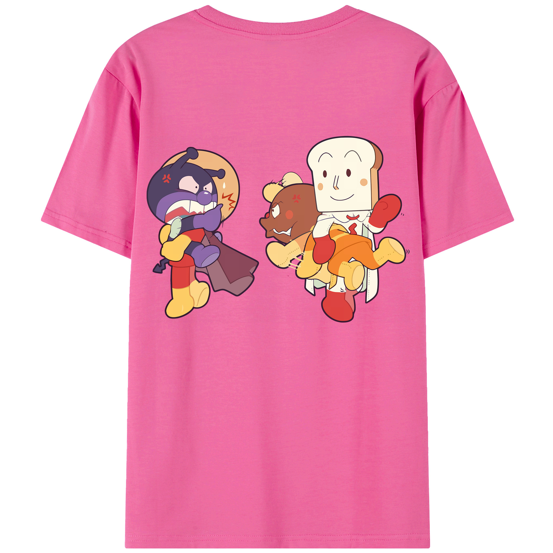 （画像用） アンパンマン Anpanman レディース半袖Tシャツ(バックプリント)